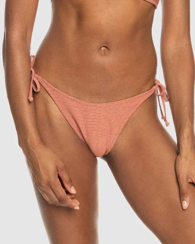 Women’s bikini bottoms taupe studded glow -Womens Coconut Crew Cheeky Bikini Bottom