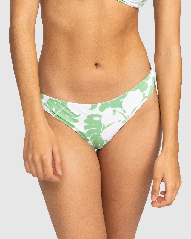 Women’s bikini bottoms durable perforated flair -Womens OG Roxy Moderate Bikini Bottom