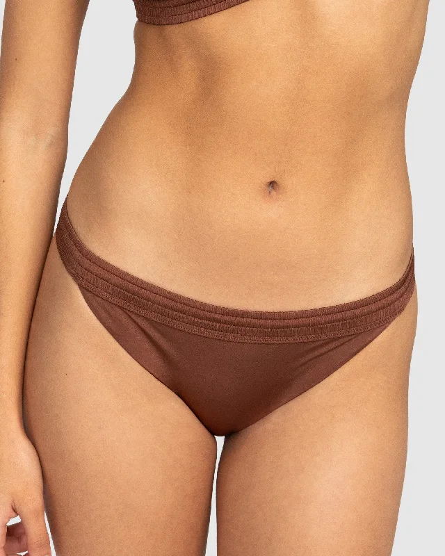 Women’s bikini bottoms matte linen chic -Womens Silky Island Low Waist Bikini Bottoms