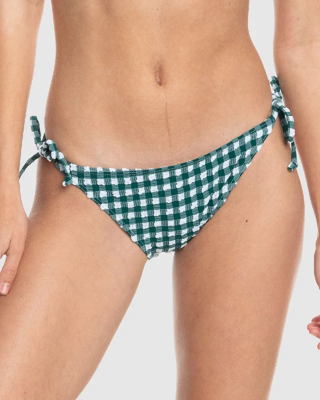 Women’s bikini bottoms leopard perforated chic -Womens The Plaid Pulse Bikini Bikini Bottom