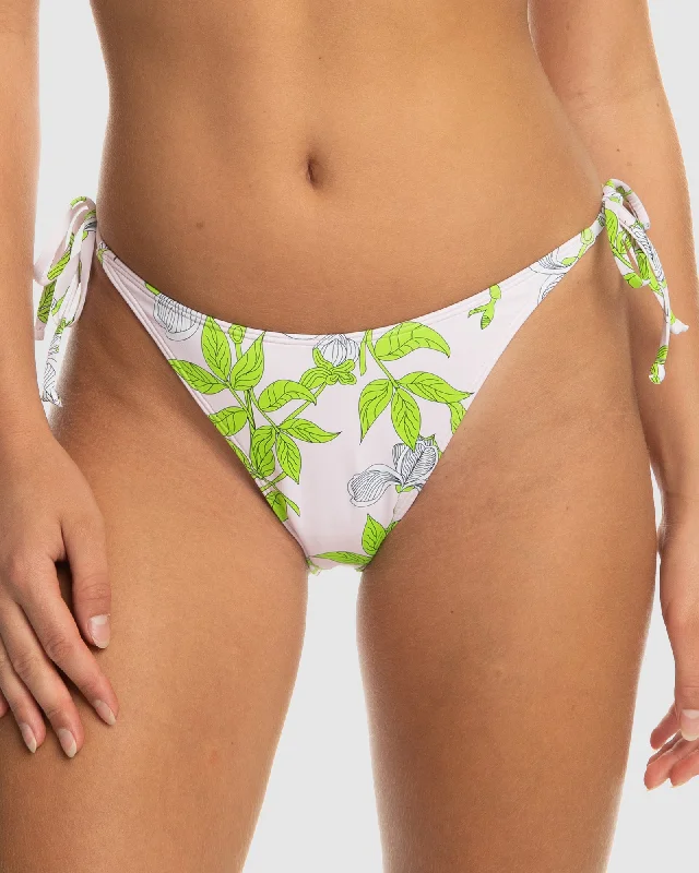 Women’s bikini bottoms personalized satin chic -Womens Rowley X Roxy Tie Side Cheeky Bikini Bottom