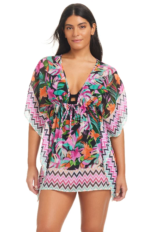 Women’s cover-up maternity satin flair -Bora Bora Bay Caftan Cover-Up