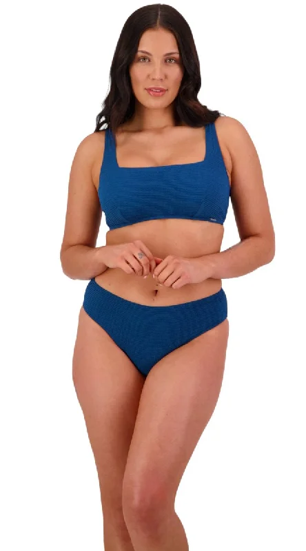 ladies bikini top stark shades -Retro Deco U/W Square Neck Top  (DD/E) & Mid-rise pant (Navy)