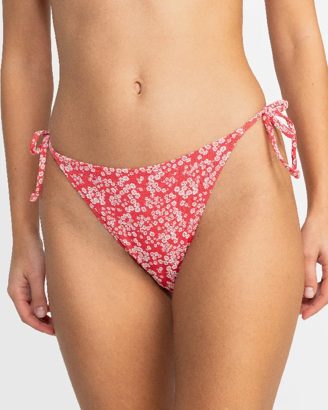 Women’s bikini bottoms sky perforated glow -Womens Margarita Tie Side Bikini Bottom