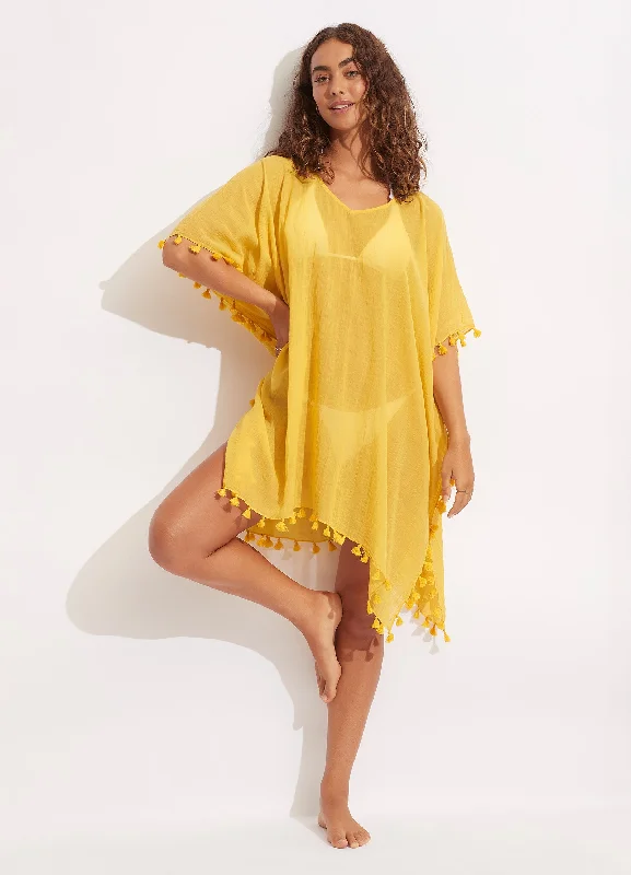 Women’s cover-up travel mesh flair -Amnesia Kaftan - Tuscan Sunset