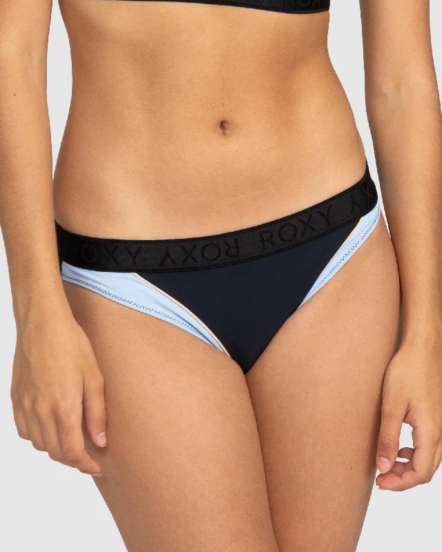 Women’s bikini bottoms thong textured glow -Womens Roxy Active Low Waist Bikini Bottom