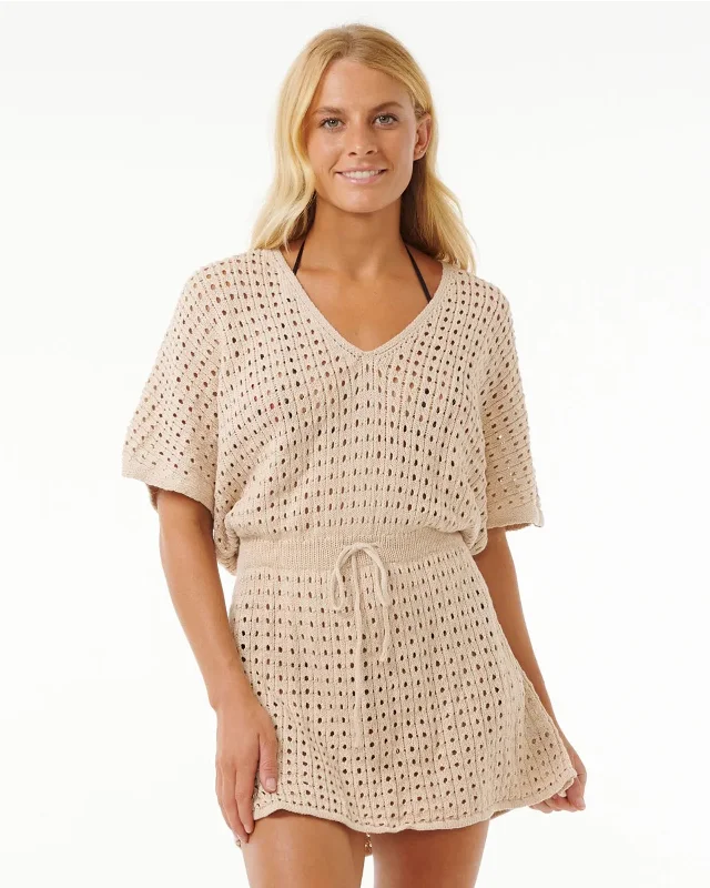 Women’s cover-up earthy mesh chic -Search Crochet Cover Up