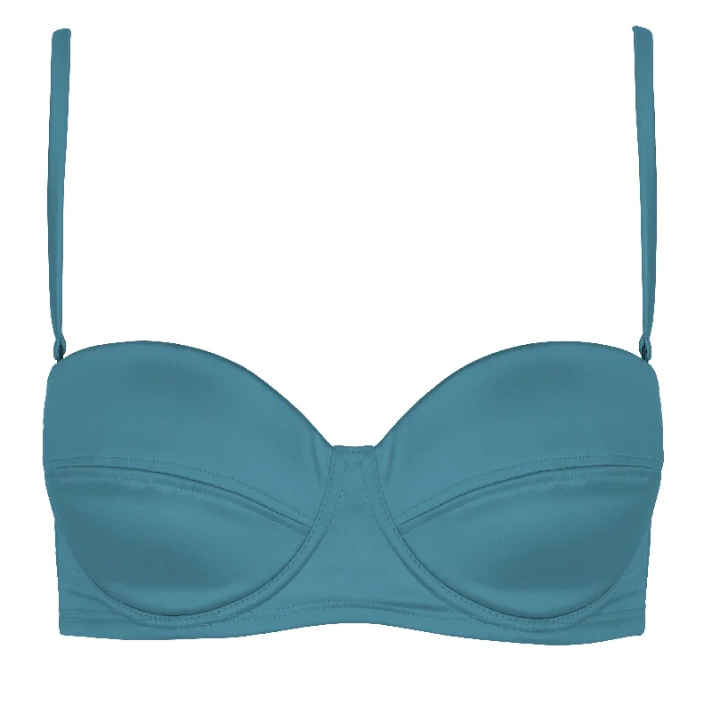 ladies bikini top slash cost -POSITANO Bikini Top | Teal