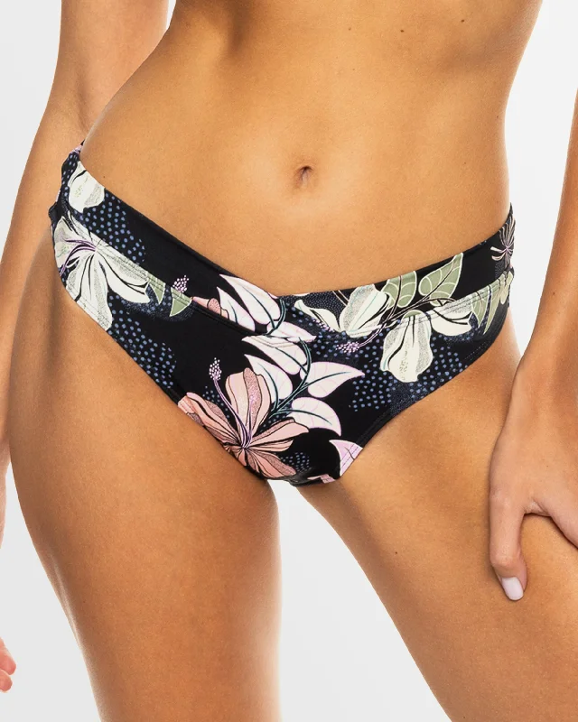 Women’s bikini bottoms shaping satin flair -Womens Beach Classics Moderate Coverage Bikini Bottom