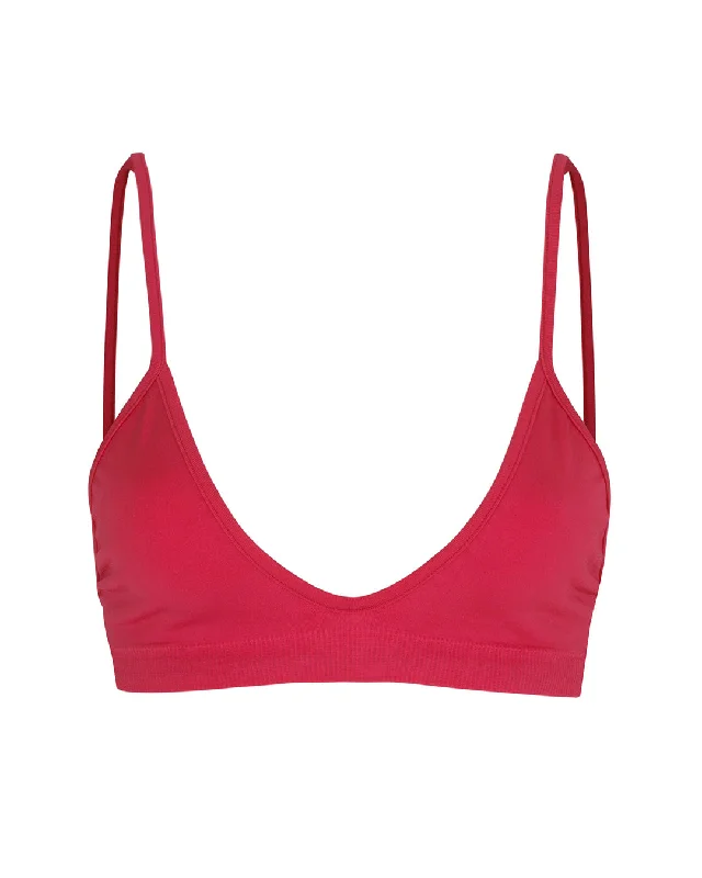 ladies bikini top no crease -BLISSFUL Bikini Bra Top | Cerise