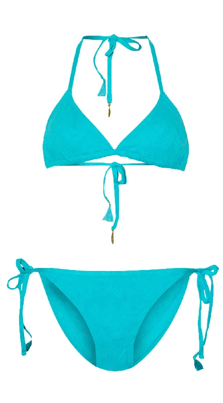 ladies bikini top free send -SOLD OUT - Gelato Sliding Tri Top & String Pant (Turquoise)