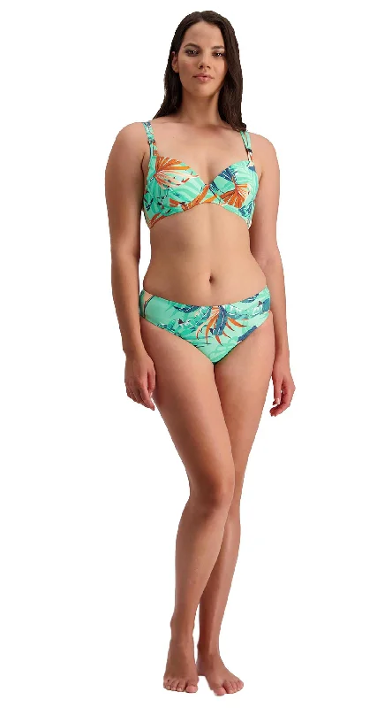 ladies bikini top dusk weave -Tropical Vibes Twin Straps Top (C, D & DD) & Mid Rise Pant