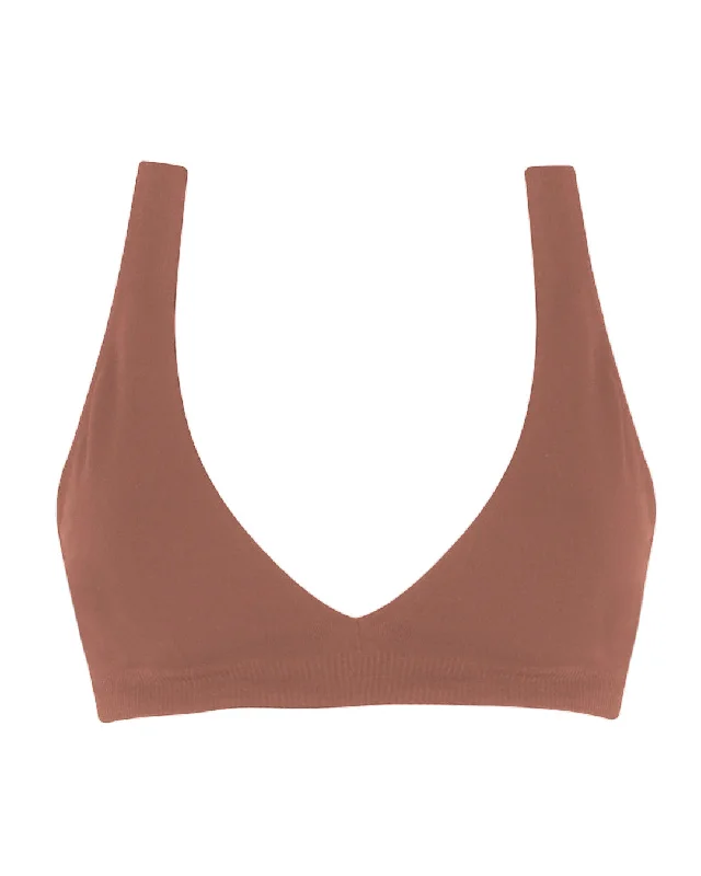 ladies bikini top sea glow -GRACEFUL Bikini Bra Top | Rusty Pink