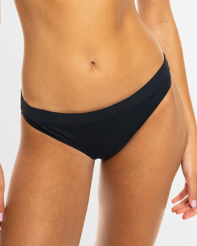 Women’s bikini bottoms sunblock linen glow -Womens Roxy Active Full Coverage Bikini Bottom