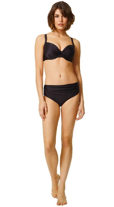 ladies bikini top ray shield -Contours U/W Cross Front Top (D, DD, E & F) & Ruched Front Pant