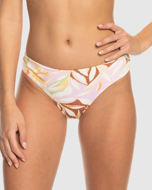 Women’s bikini bottoms winter embossed glow -Womens Meadow Flowers Hipster Bikini Bottom