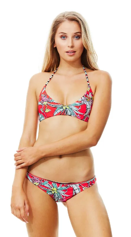 ladies bikini top five straps -Retro Surf Reversible Tri Top & Reversible Hipster Pant