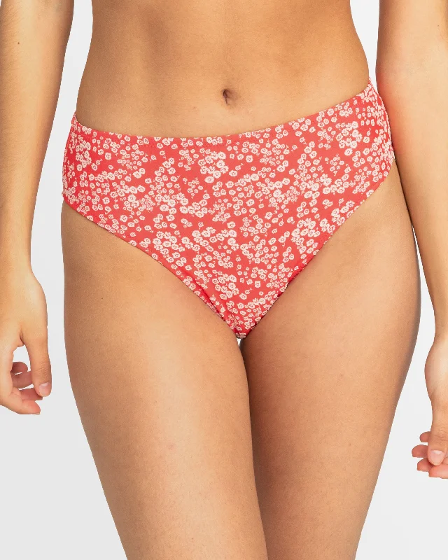 Women’s bikini bottoms supportive embossed glow -Womens Margarita Moderate Bikini Bottom