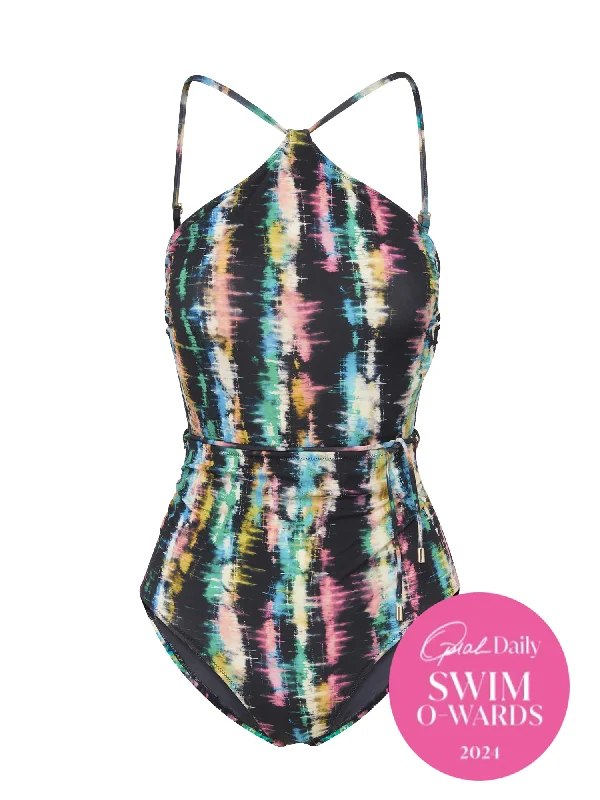 ladies one-piece swimsuit haze lining -Daphne One Piece Bimini Sky