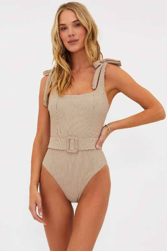 ladies one-piece swimsuit town swim -Sydney One Piece Tan