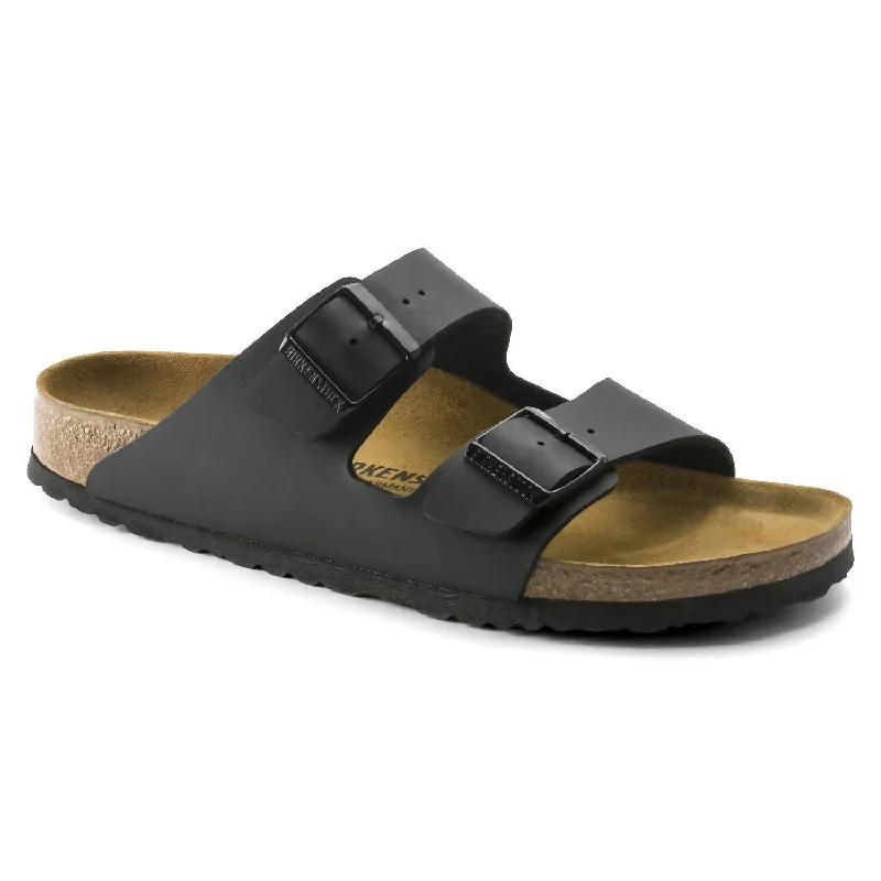 ladies sandals sculpted sole -Unisex Arizona Birko-Flor Sandal In Black