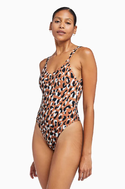 ladies one-piece swimsuit lagoon teal -Leah One Piece - Serengeti